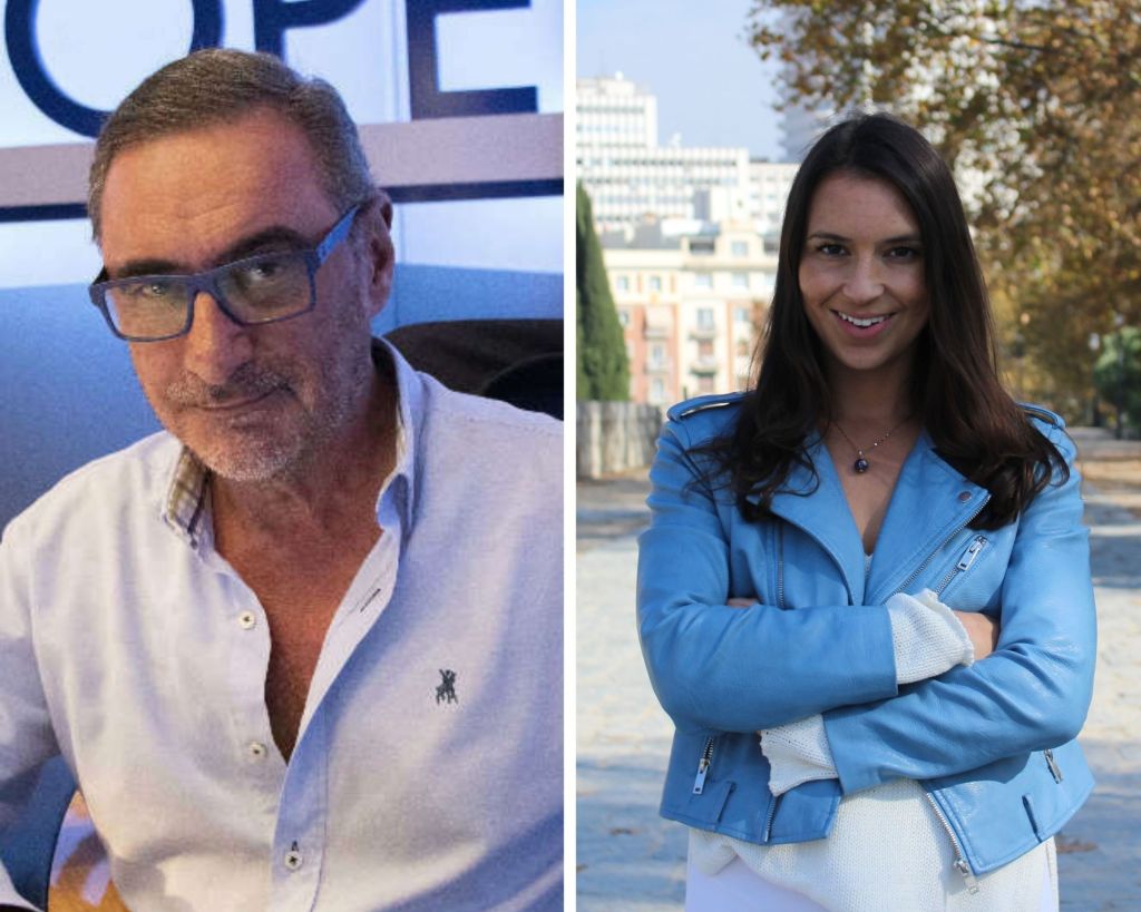 Verónica Zumalacárregui junto con Carlos Herrera